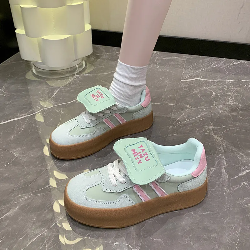 Casual Lace Up Platform Shoes-7