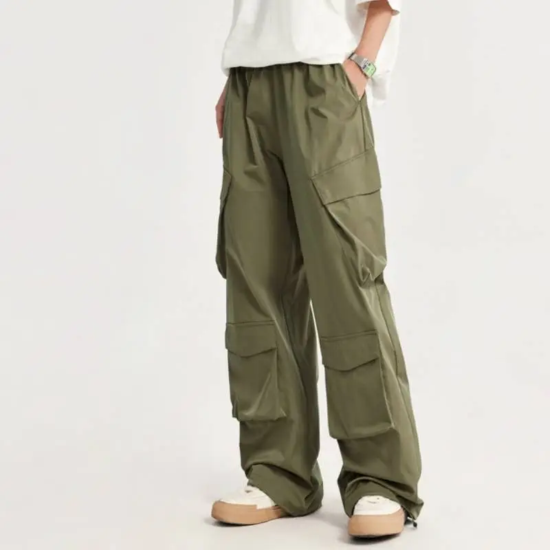 Loose Simp 100% Polyester Cargo Pants-8