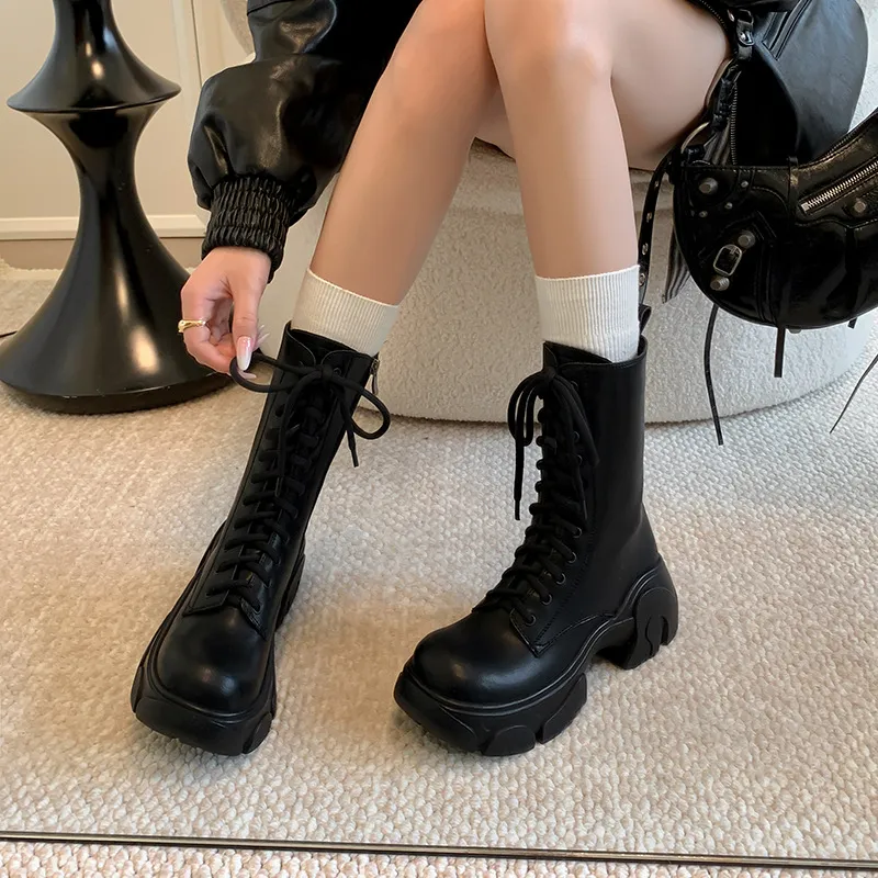 Simple Plain Ankle Boots-1