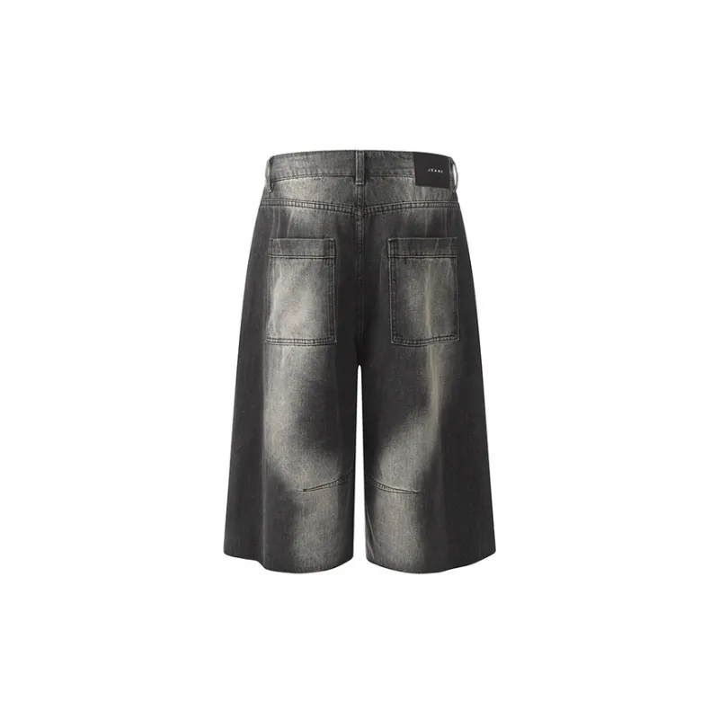 Hip Hop Gradient Jeans Shorts-1