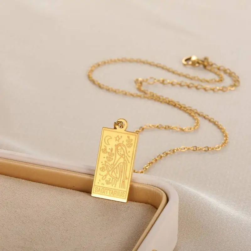 Simple Plain Necklace Unisex-2