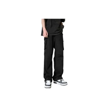 Fashionable Brand Loose Straight Pants
