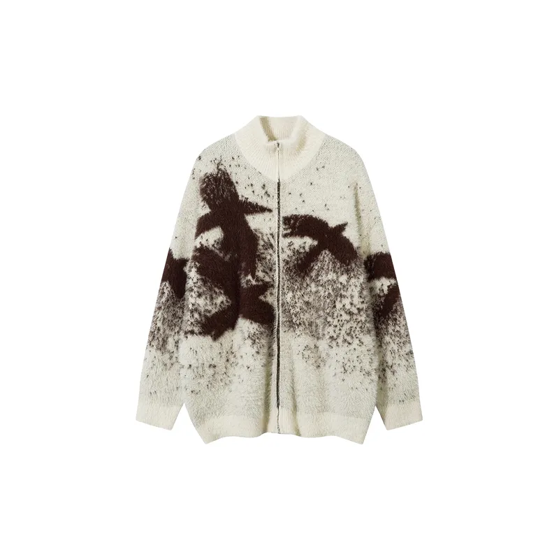 Fashionable Zipper Sweater-2