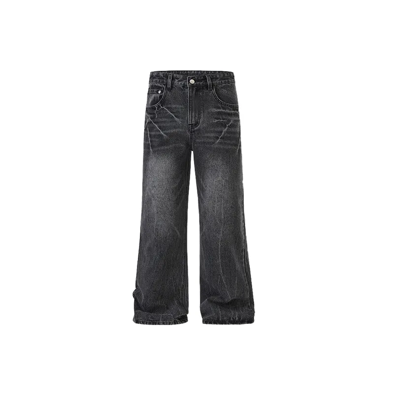 Retro Straight Leg Jeans-4