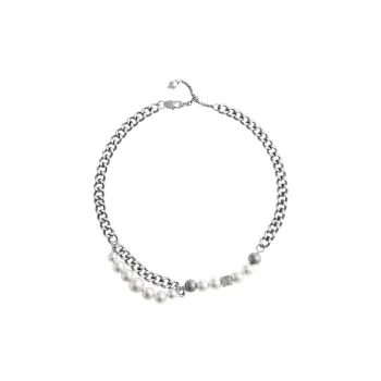 Hip Hop Pearl Clavicle Chain