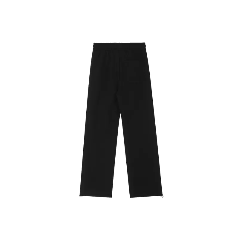 Striped Color Matching Decorative Cotton Pants-5