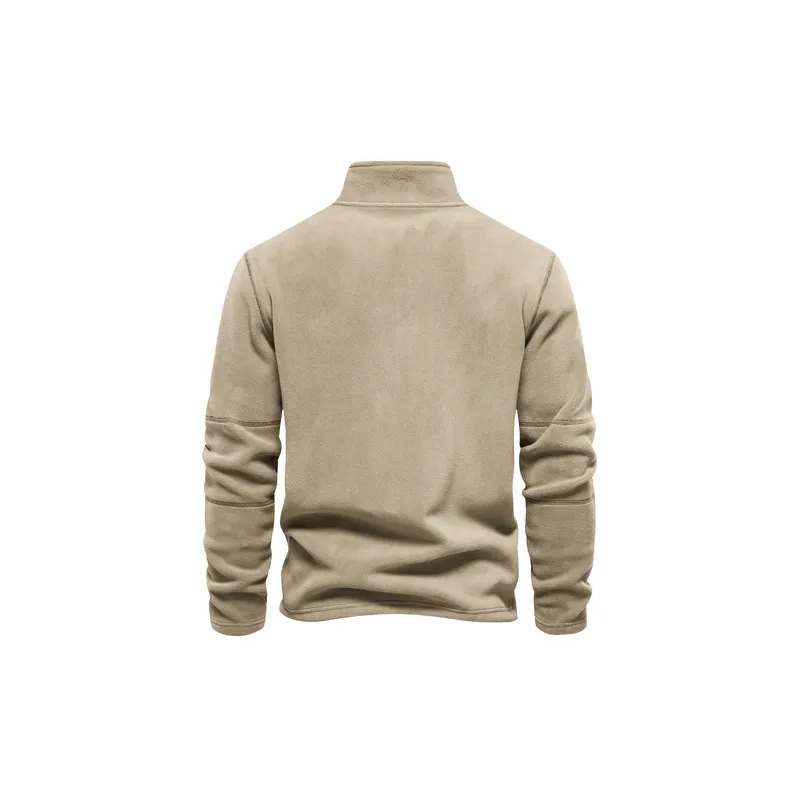 Simple Plain Polyester Sweatshirt-5