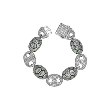 Coffee Bean Shaped Zircon Bracelet