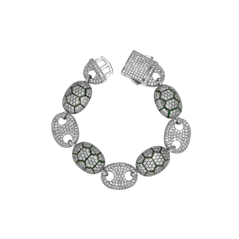Coffee Bean Shaped Zircon Bracelet-0