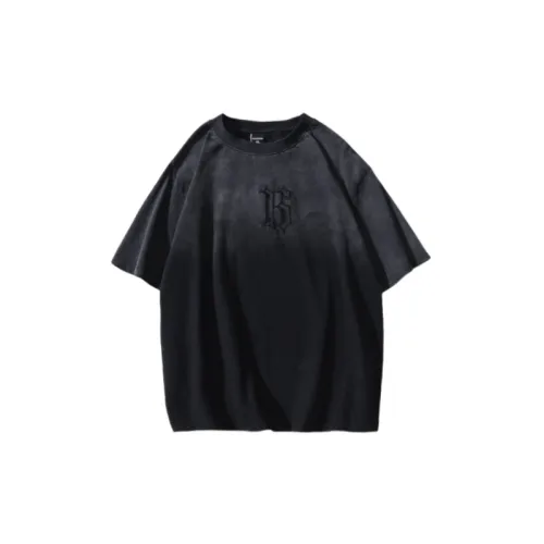 Retro Ombre Cotton Blended Fabric T Shirt