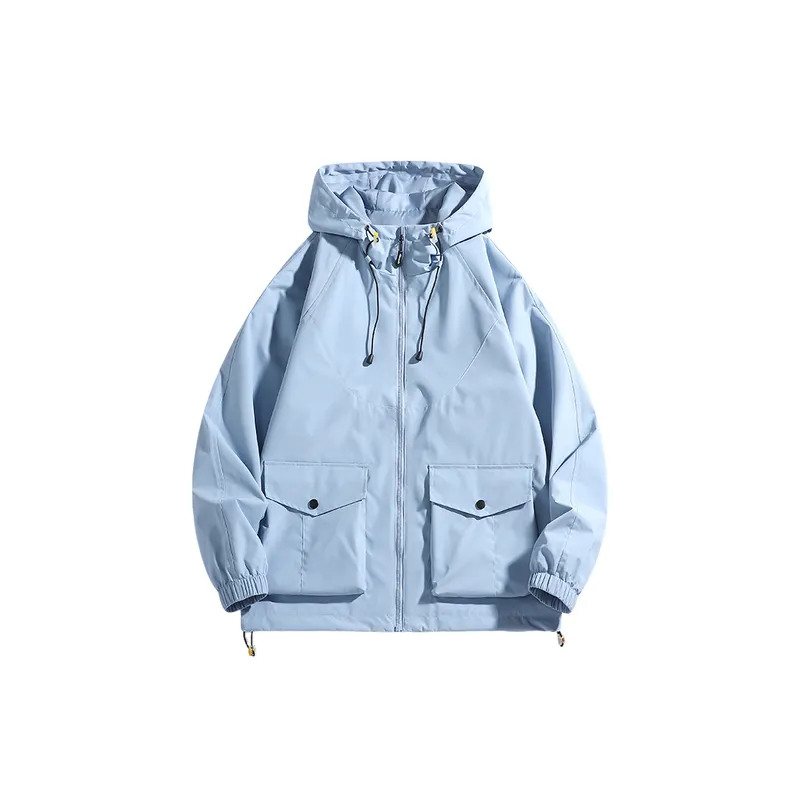 Casual Plain Blended Synthetic Fabrics Jacket-0