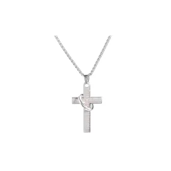 Hip Hop Necklace with Simple Alloy Pendant