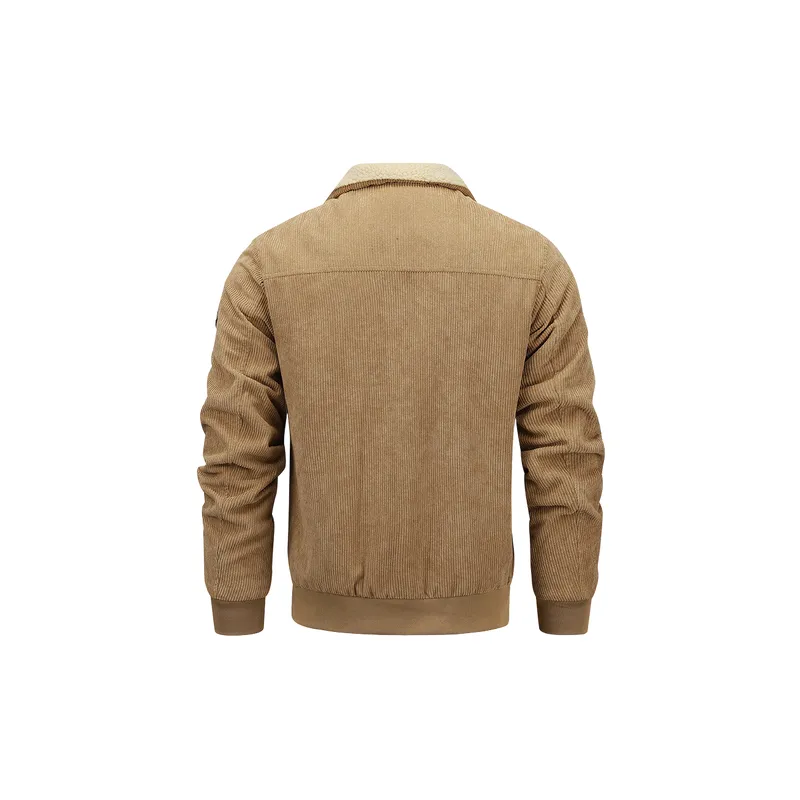 Simple Warm Polyester Quilted Jacket-3