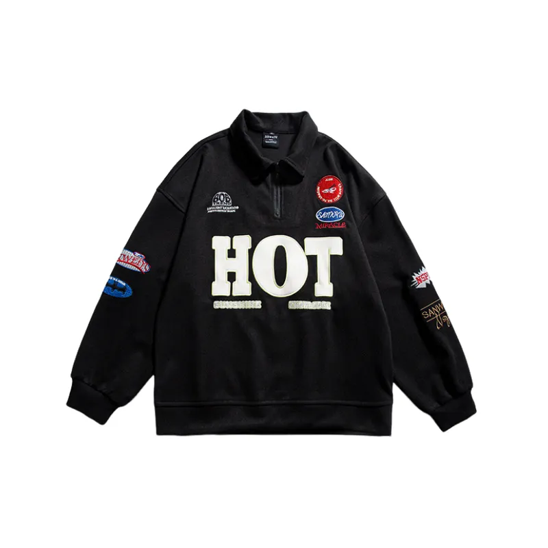 Retro Loose Embroidered Collar Sweater-0