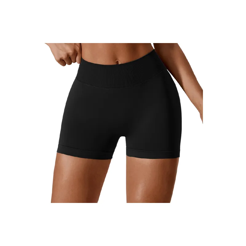 Casual Plain Sports Shorts Women-2