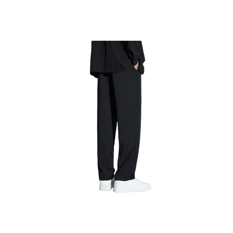 Casual Fashionable Polyester Suit Trousers-12