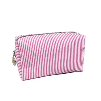 Simple Striped Storage Bag Women