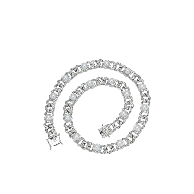 Funky Rhinestone Necklace-0