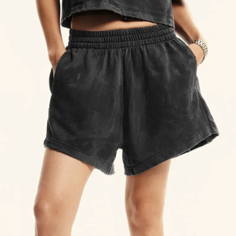 Fashionable Retro Cotton Casual Shorts Women-2