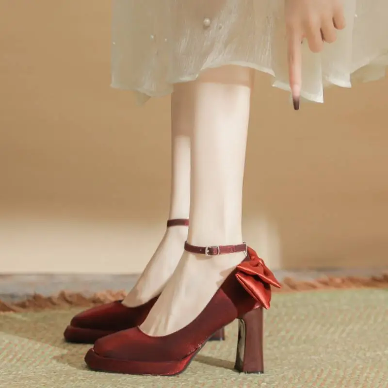 Simple Waterproof Mary Jane Shoes-1