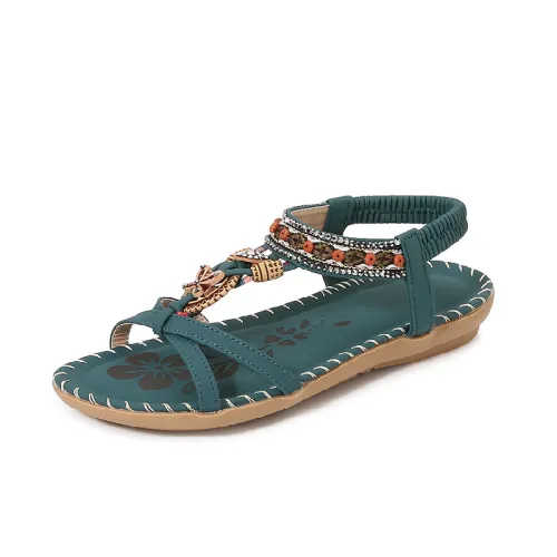 Simple Rhinestone Beach Sandals
