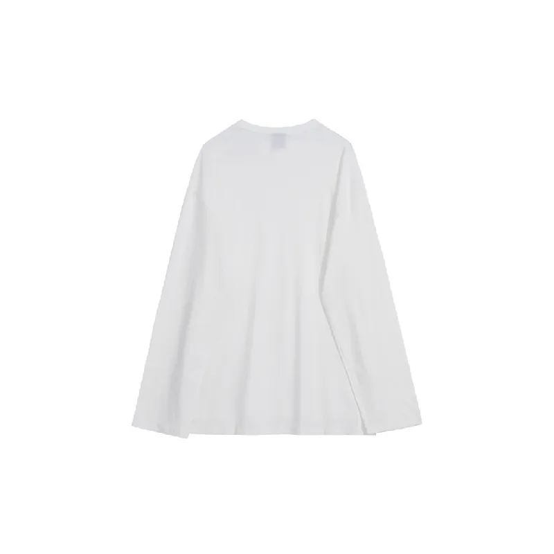 Casual Simple Long Sleeve T Shirt-1