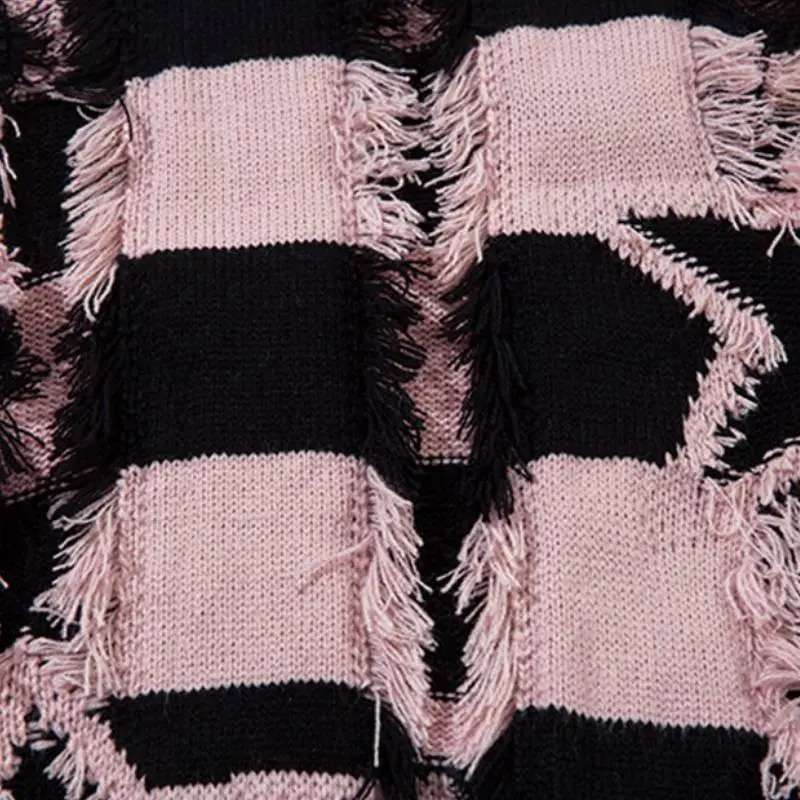 Striped Loose Sweater-5