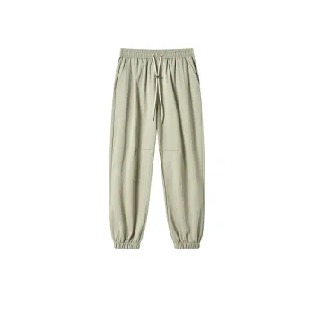 Thin Ice Silk Drawstring Ankle Pants