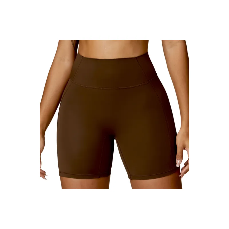 Breathable Plain Nylon Spandex Cloud Like Fabric Sports Shorts Women