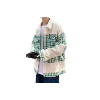 Embroidered Patchwork Plaid Jacket