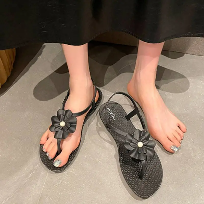 Fashionable Plain Beach Sandals-1