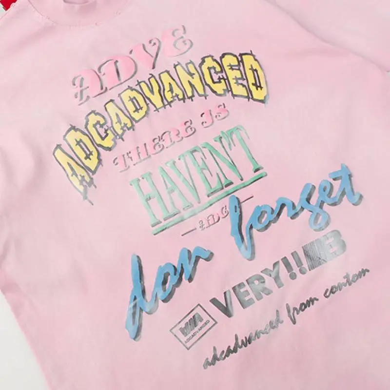 Fashionable Letter 100% Cotton T Shirt-3