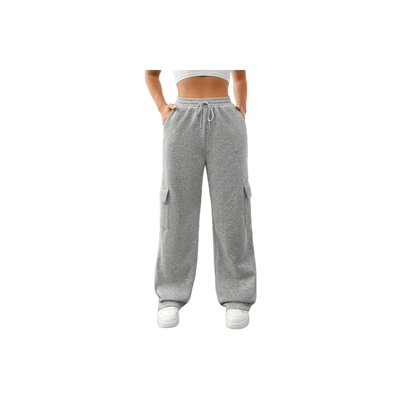 Casual Loose Polyester Sports Pants Women-0