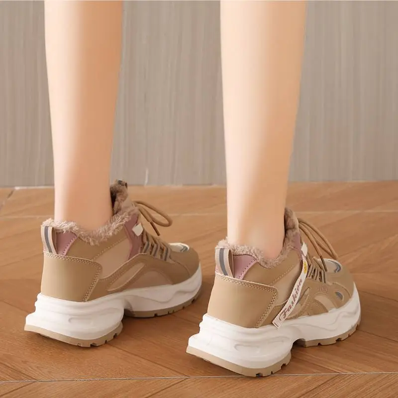 Casual Plain Chunky Sneakers-12