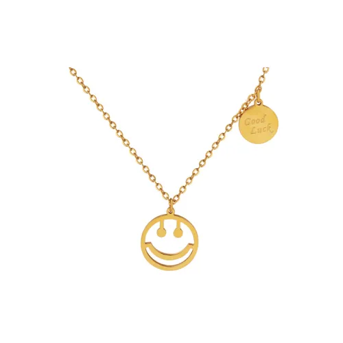 Hip-Hop Smiley Face Pendant Necklace