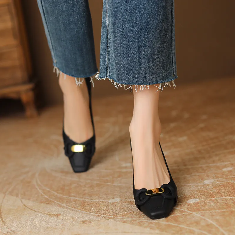 Retro Plain High Heels-8