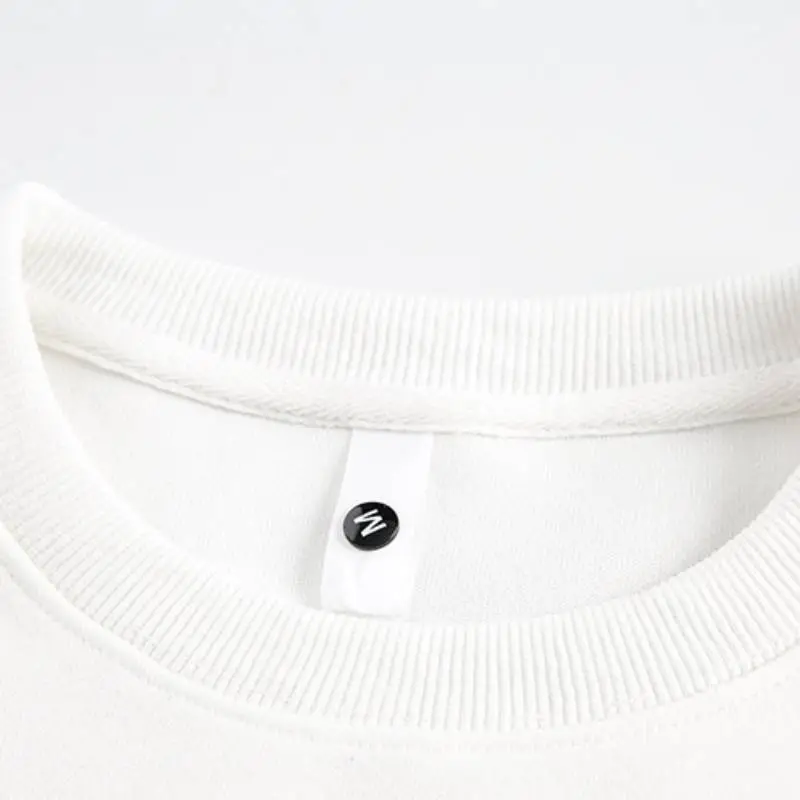 Simple Plain Cotton Blended Fabric Sweatshirt Unisex-5