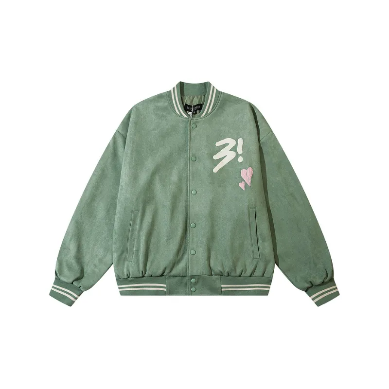 Fashionable Loose Baseball Jersey-0