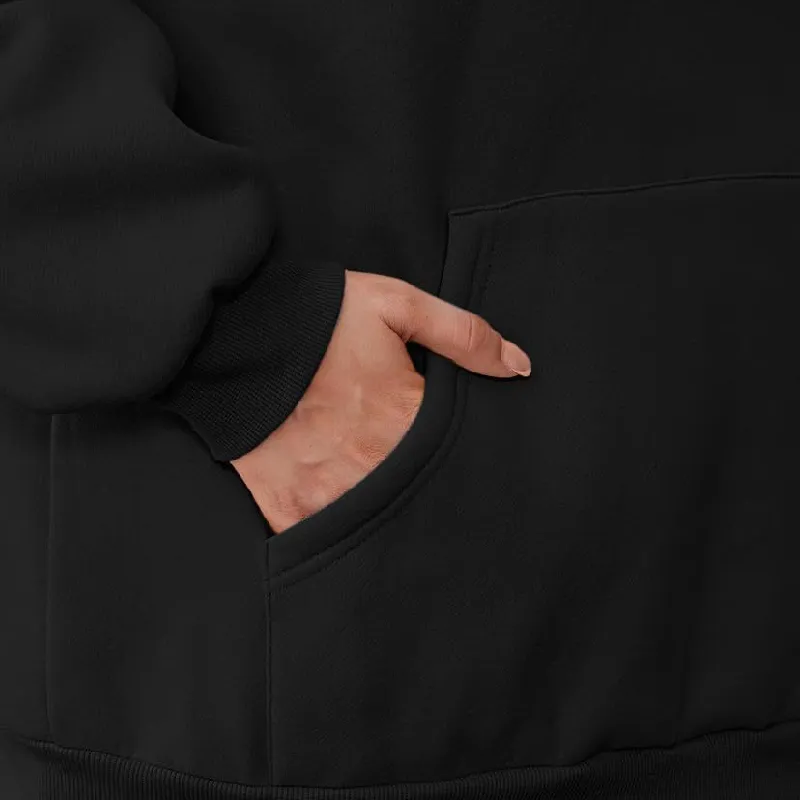 Casual Sporty Polyester Sweatshirt Set Women-10