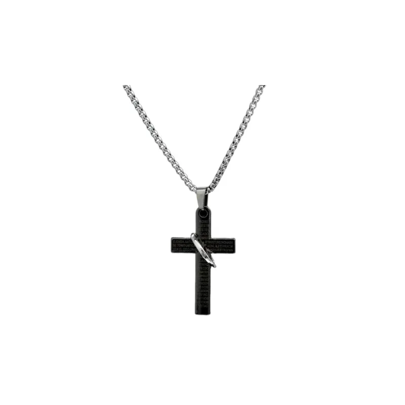 Hip Hop Necklace with Simple Alloy Pendant-2
