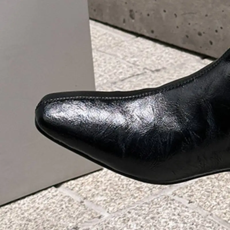 Simple Plain Ankle Boots-7