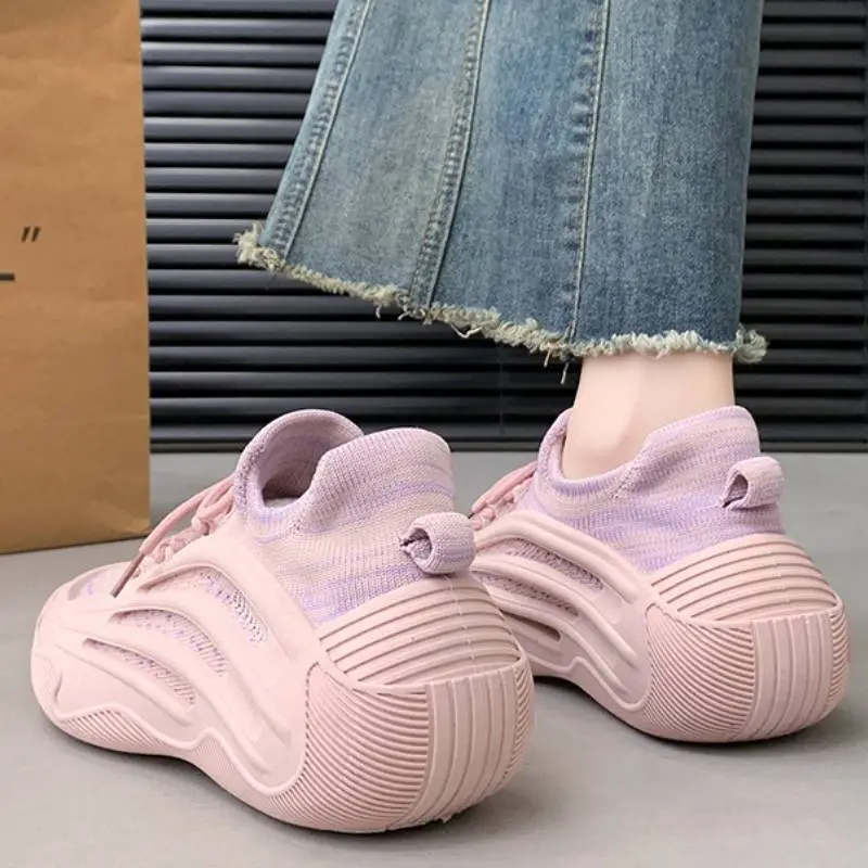 Sporty Breathable Chunky Sneakers-2