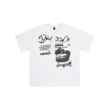Retro Abstract Printing Short Sleeved T shirt