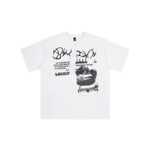 Retro Abstract Printing Short Sleeved T shirt