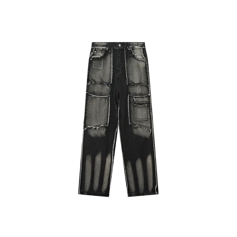 Heavy Craft Cat Whiskers Burr Edge Stitching Jeans