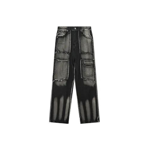 Heavy Craft Cat Whiskers Burr Edge Stitching Jeans