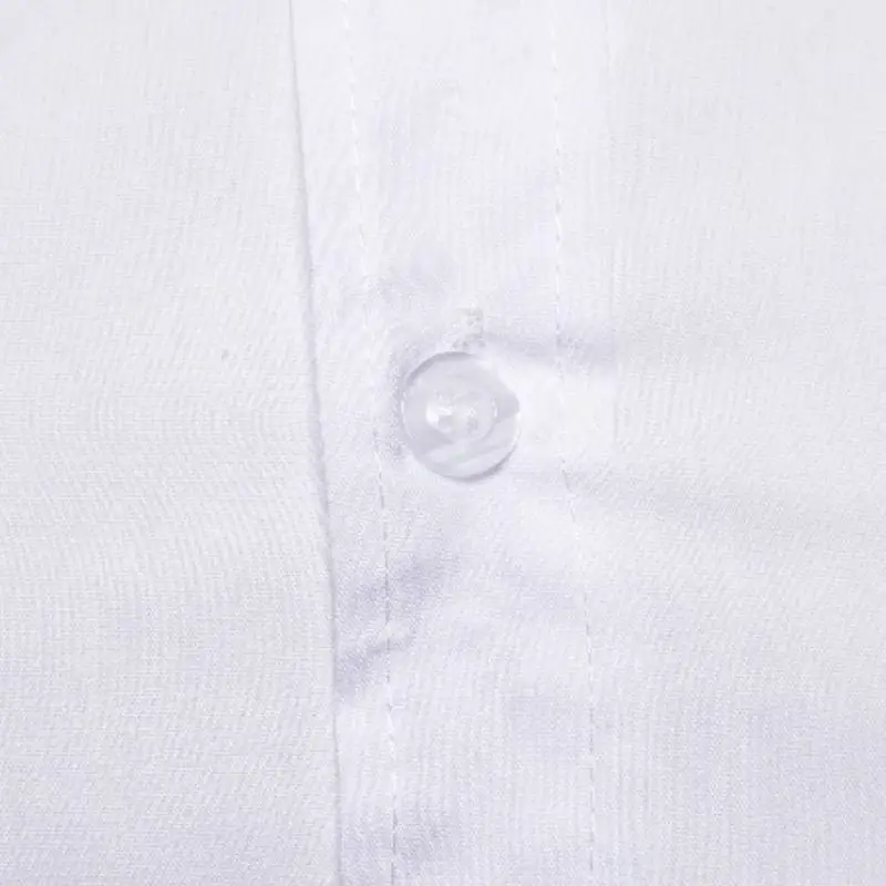 Fashionable Plain Blended Synthetic Fabrics Shirt-4