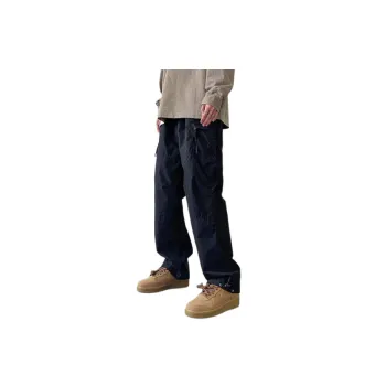 Retro Loose Straight Sports Logging Pants