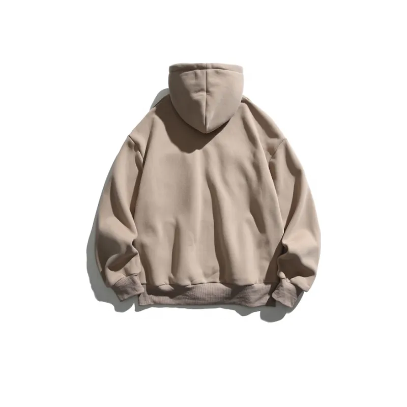 Fleece lined Heavy Hooded Trendy Brand Thickened Top-1