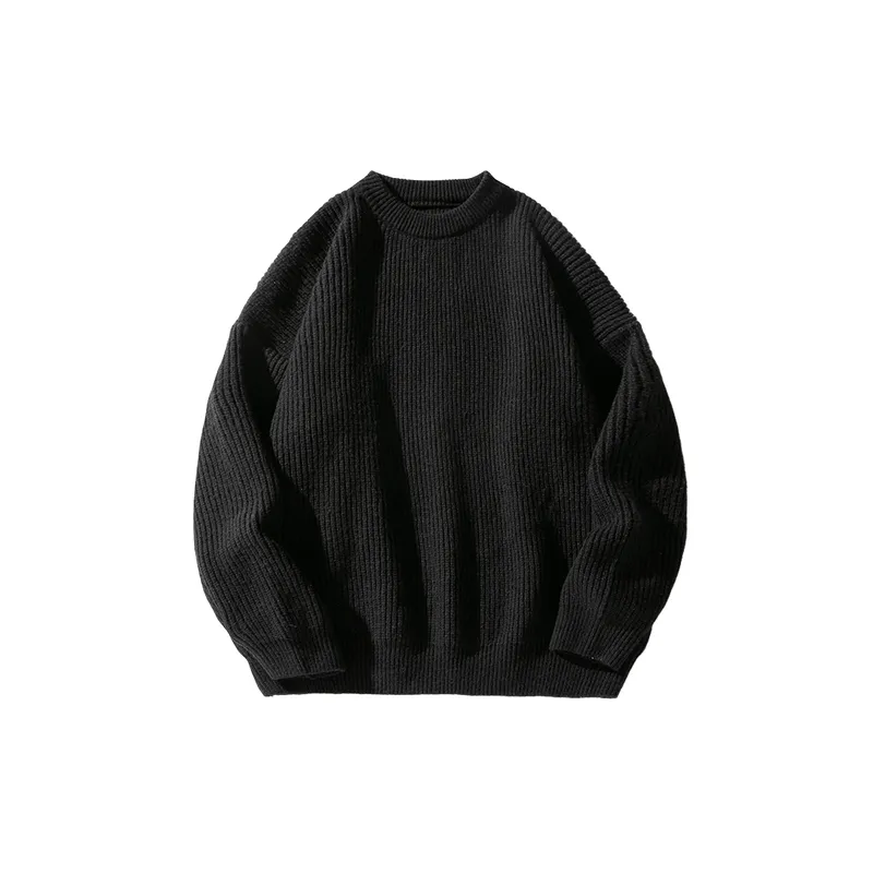 Fashionable Plain Sweater-4